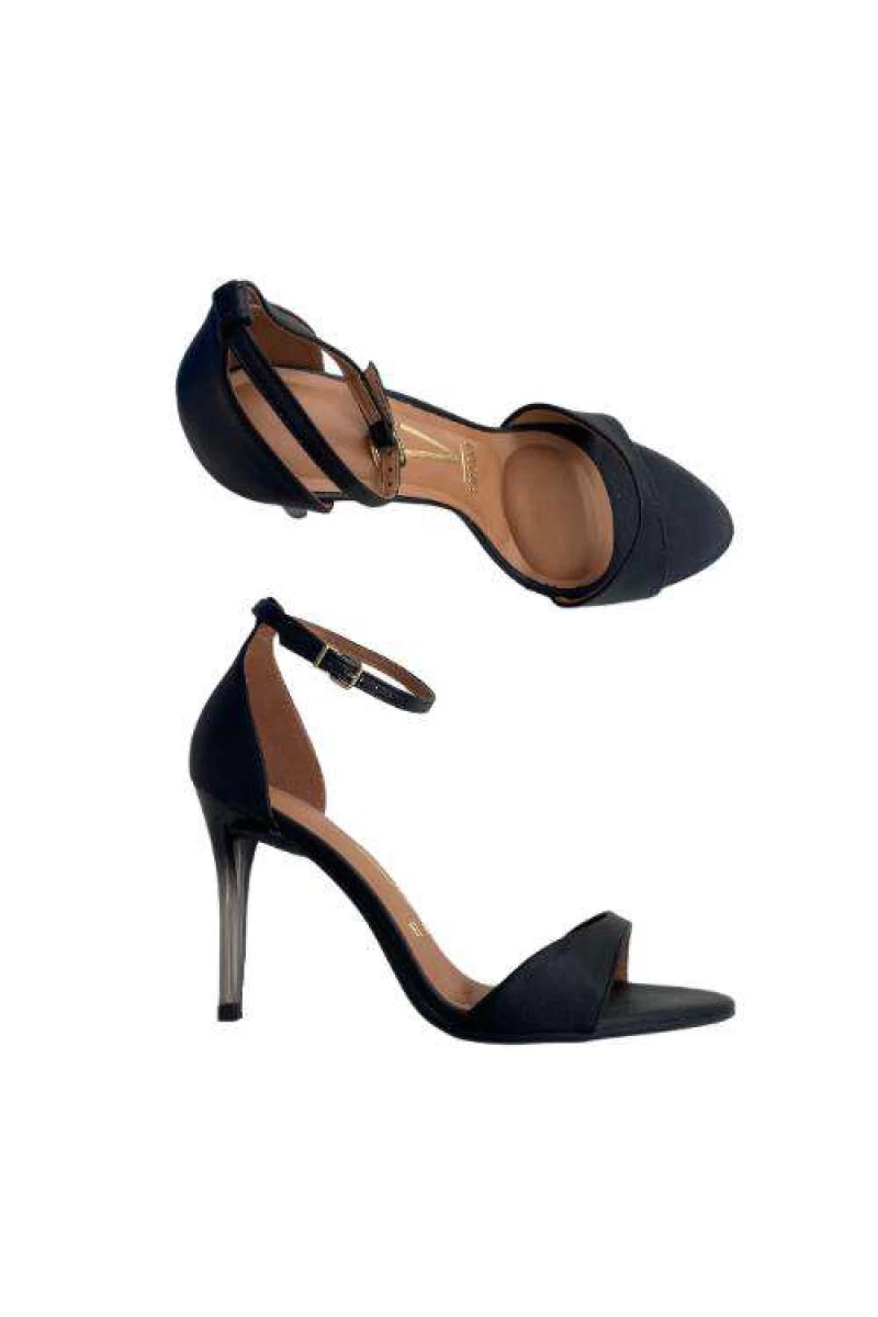 A Sandália Salto Alto Feminina Vizzano 6306.531 Preta - Preto