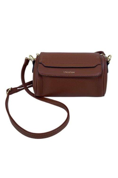 Bolsa CH3505 Pequena Caramelo com Detalhe Dourado - Caramelo