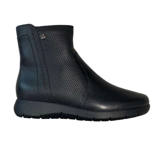 Bota Cano Baixo Couro Atanado Napoli Preto 361502 - Preto
