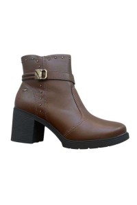 Bota Dakota DA761 Café com Salto Bloco - Marron