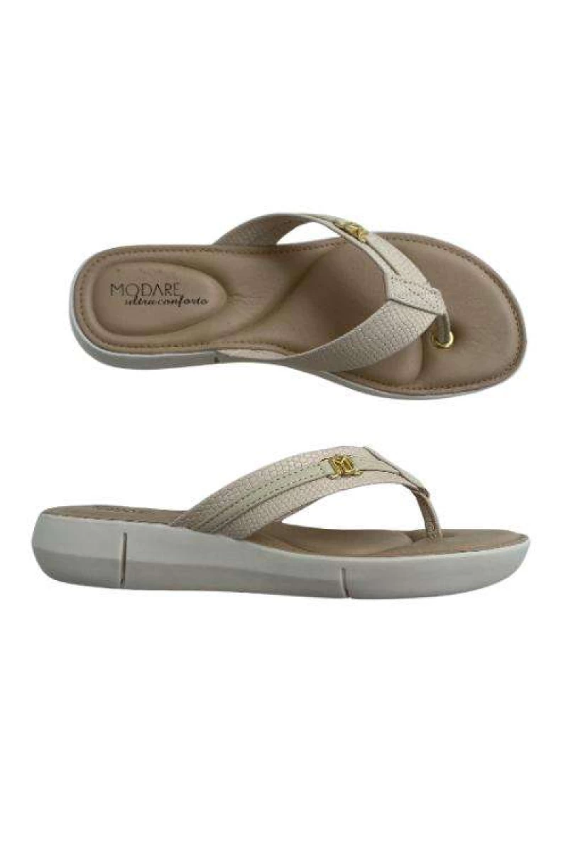 Chinelo Modare 7199.104 Creme Ultra Conforto - Creme