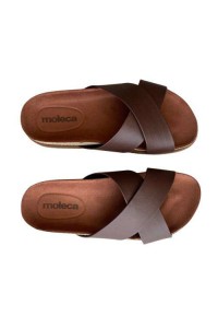 Descrição da Sandália Moleca 5500.215  Chocolate - Chocolate