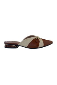 O Mule Piccadilly 279042 Marrom/Bege - Marron