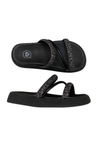 Papete Molekinha 2358.100 Preto com Tira de Strass - Preto