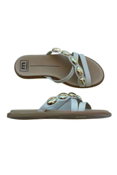 Rasteira Moleca 5450.238 Branco Off - Branco
