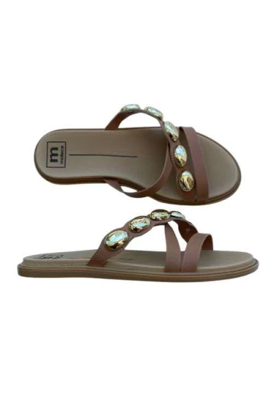 Rasteira Moleca 5450.238 Branco Off - Nude