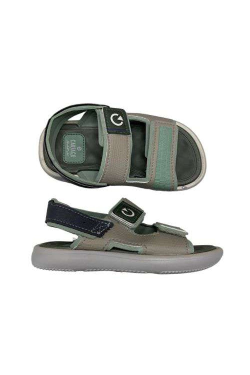 Sandália Cartago 12461 Cinza/Verde - Verde