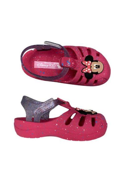 Sandália Disney Minnie 22303 Rosa Glitter - Rosa