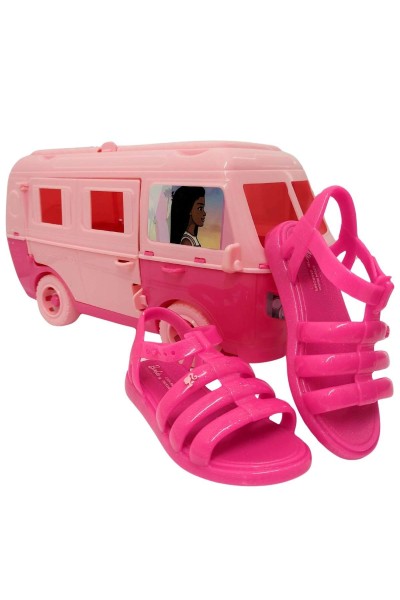 Sandália Grendene Barbie com Brinde Motor Home 23071 - Rosa