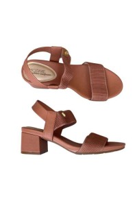 Sandália Modare 7187.100 Camel  Salto Baixo Bloco com Elástico Ultraconforto - Camel