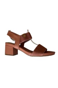 Sandália Modare 7187.100 Camel  Salto Baixo Bloco com Elástico Ultraconforto - Camel