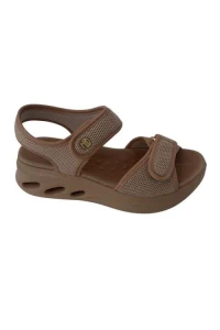 Sandália Modare 7215.103 Nude Ultraconforto com Fechamento em Velcro - Nude