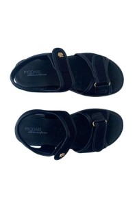 Sandália Modare 7215.103 Preta Ultraconforto com Fechamento em Velcro - Preto