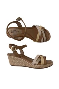 Sandália Modare 7216.102 Creme/Manteiga/Dourado - Nude