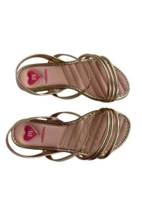 Sandália Molekinha 2157.876 Dourada - Dourado