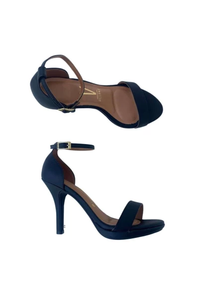Sandália Salto Alto Feminina Vizzano 6210.655 Preto - Preto