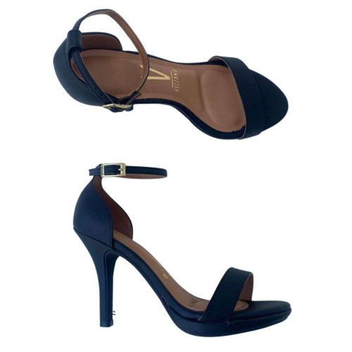 Sandália Salto Alto Feminina Vizzano 6210.655 Preto - Preto