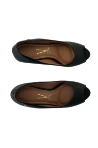 Sapato Feminino Peep Toe Pelica Preto Vizzano 1840.300 - Preto