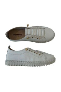 Tênis Bottero 374102 Off White em Couro - Off white