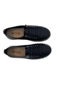 Tênis Bottero 374102 Preto em Couro - Preto