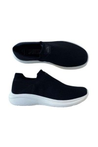 Tênis E0428 Preto Tipo Meia Calce Fácil - Preto