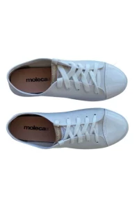 Tênis Moleca 5667.341 Preto Lona Sider Verniz - Branco
