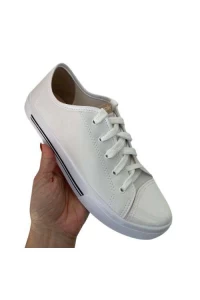Tênis Moleca 5667.341 Preto Lona Sider Verniz - Branco