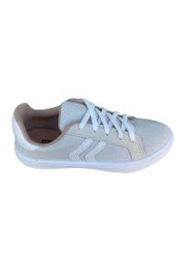 Tênis Moleca 5796.106 Off White com Listras Laterais - Off white