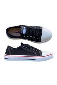 Tênis Moleca 5796.204 Preto com Solado Branco - Preto