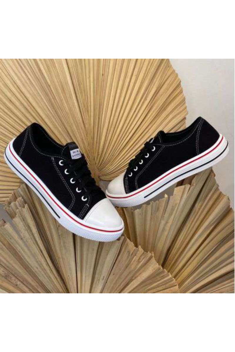 Tênis Moleca 5796.204 Preto com Solado Branco - Preto