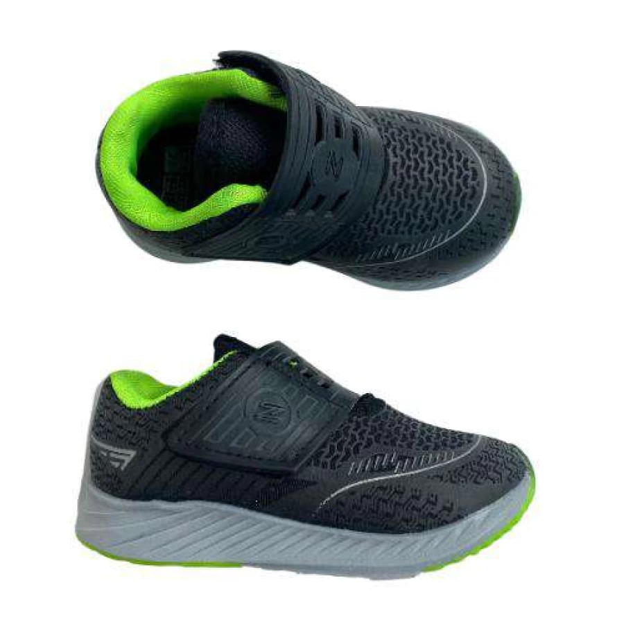 Tênis Zeus 53CX Preto/Verde - Preto - D'Mania Store