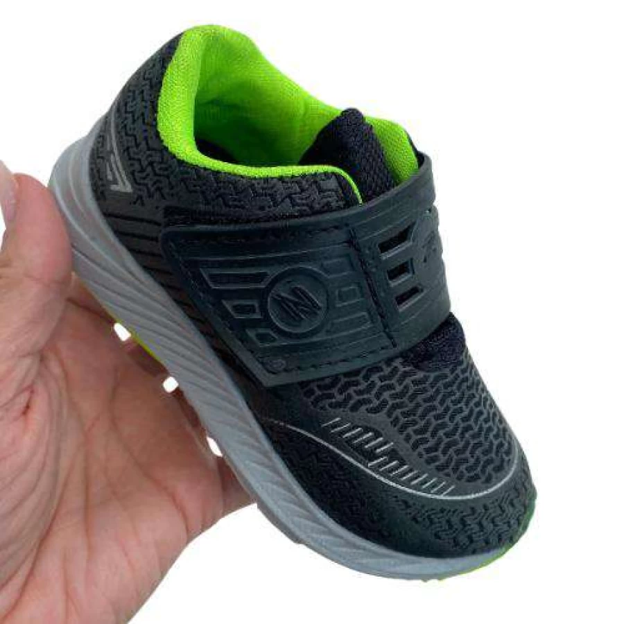 Tênis Zeus 53CX Preto/Verde - Preto - D'Mania Store